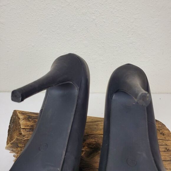 Charles Albert matte faux leather platform heel - Picture 6 of 8